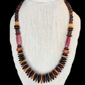 Wooden necklace Hand made from Costa Rica